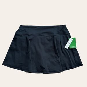 J. Crew CloudStretch Flared Sports Skirt Black NEW